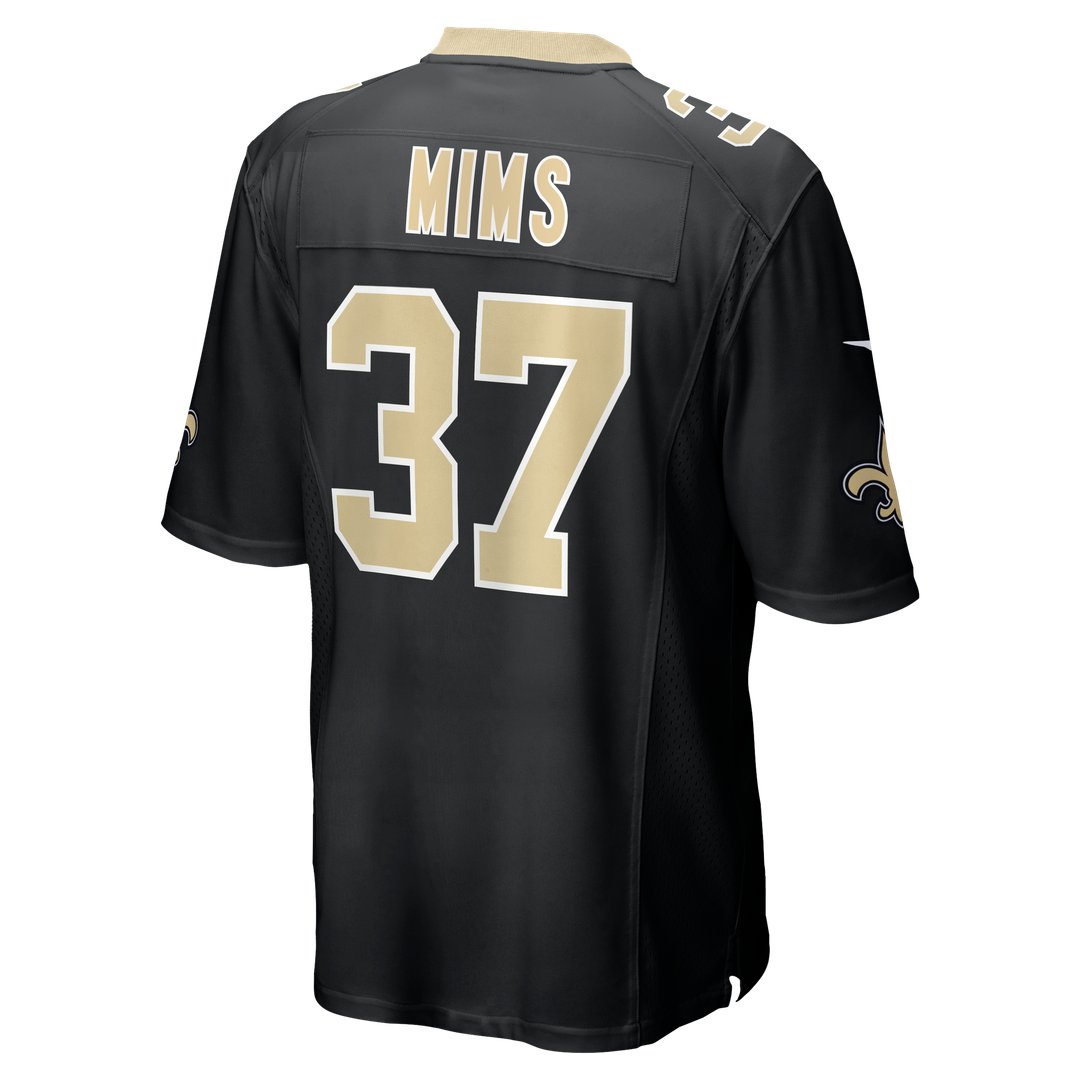Jordan Mims New Orleans Saints Nike Black Team Game Jersey