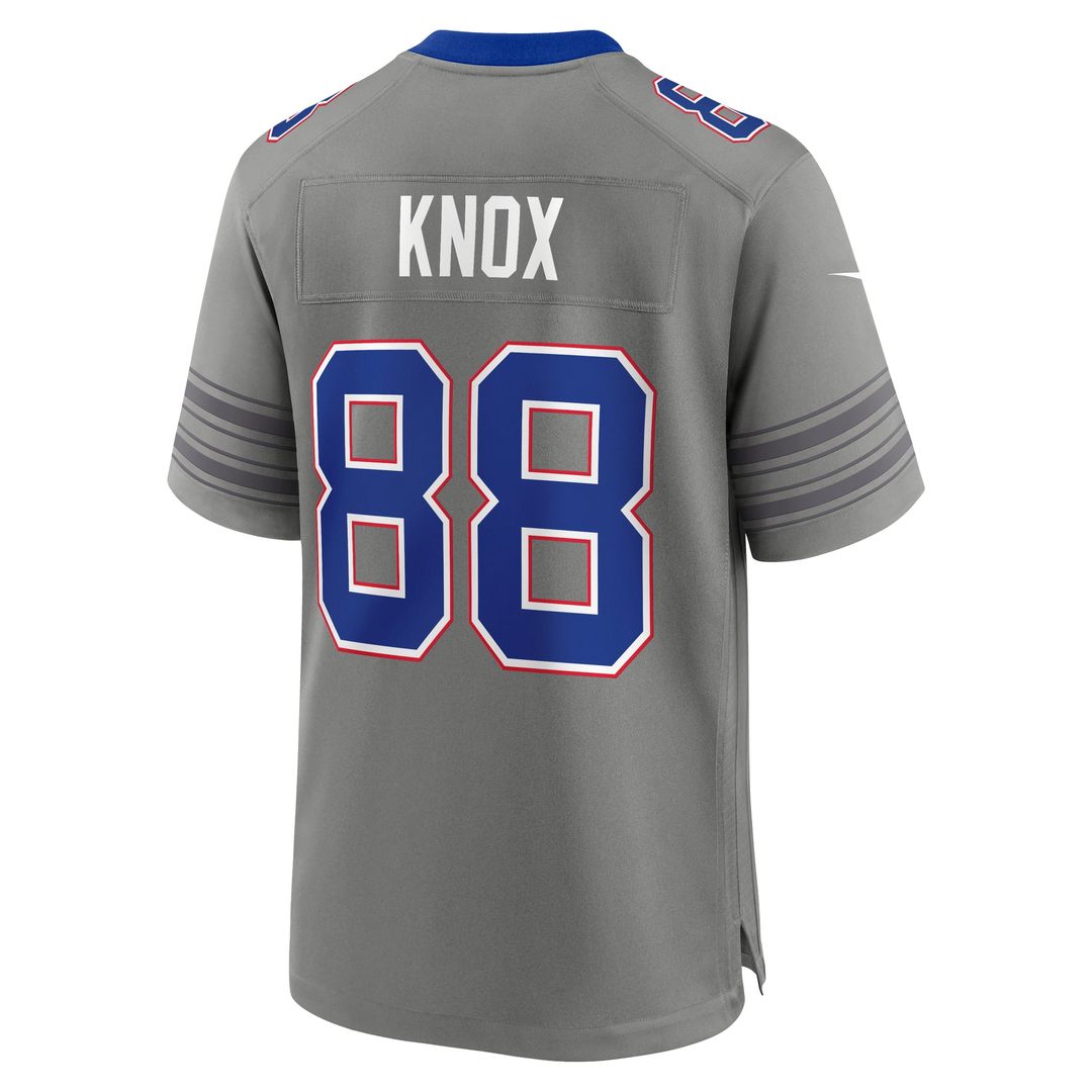 Dawson Knox Buffalo Bills Nike Gray Nickel City Game Jersey