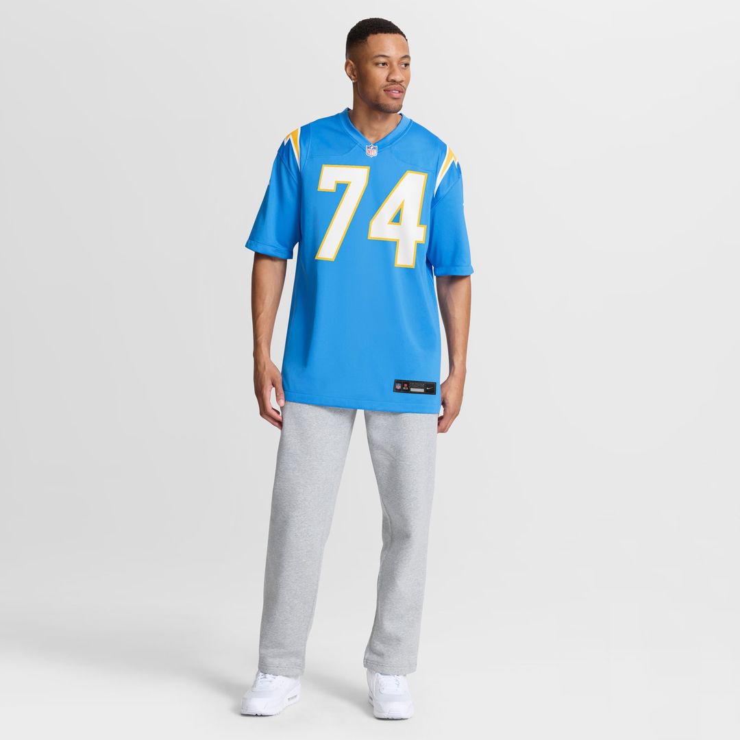 Kayode Awosika Los Angeles Chargers Nike Powder Blue Team Game Jersey