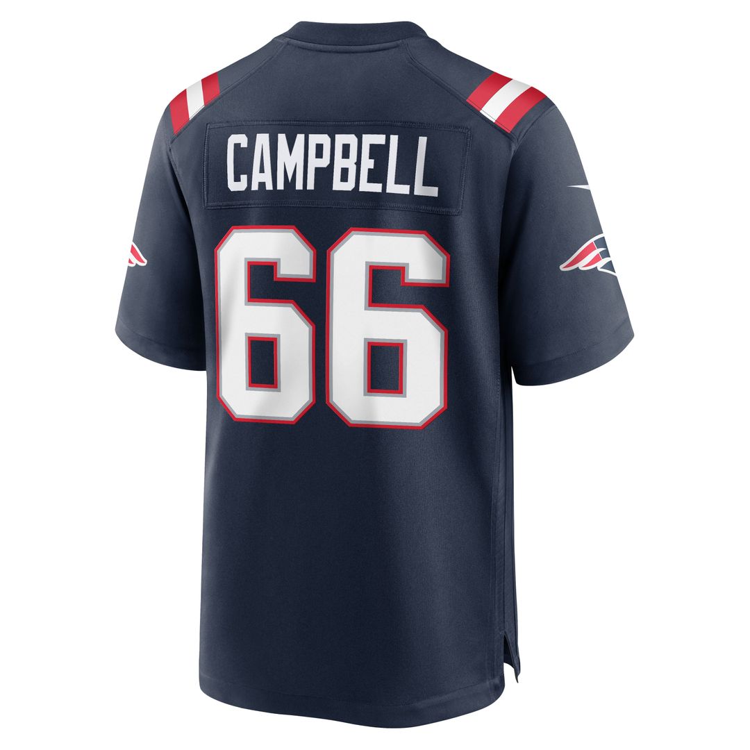 Will Campbell New England Patriots Nike Navy Team Game Jersey