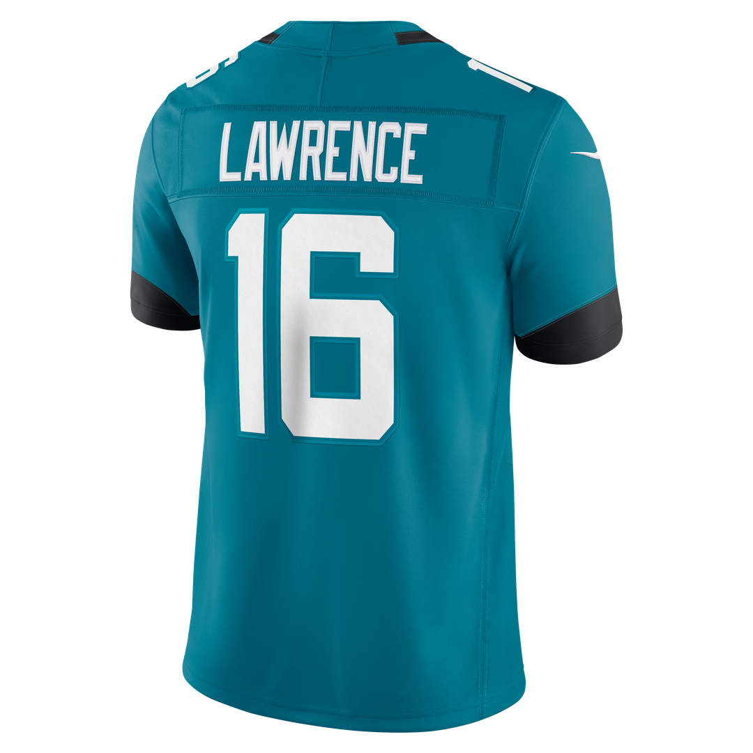 Trevor Lawrence Jacksonville Jaguars Nike Teal Team Vapor F.U.S.E. Stitched Limited Jersey