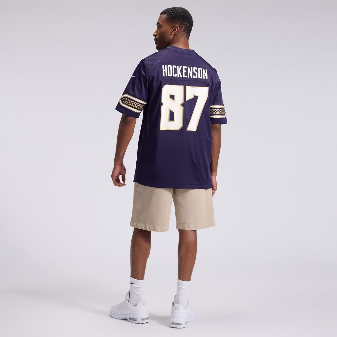 T.J. Hockenson Minnesota Vikings Nike Purple 2026 Rivalries Collection Game Jersey