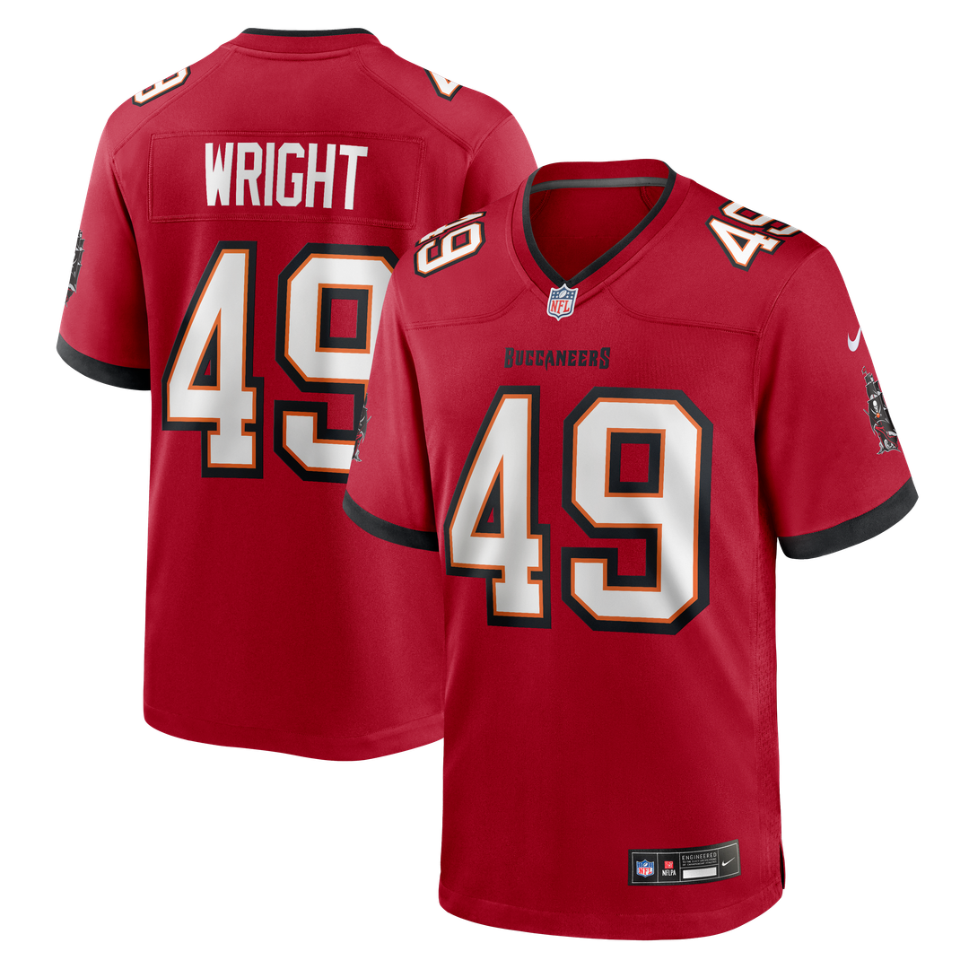 Owen Wright Tampa Bay Buccaneers Nike Red Team Game Jersey