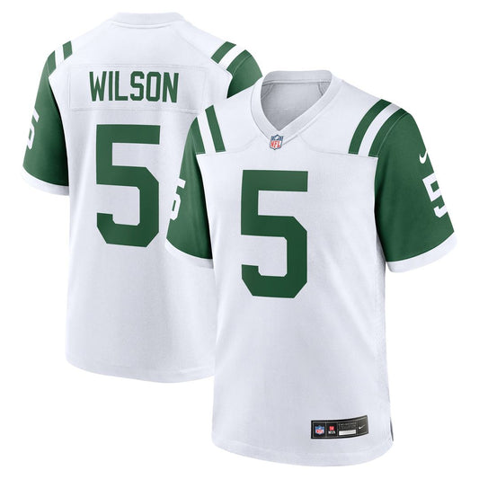 Garrett Wilson New York Jets Nike White Classic Alternate Game Jersey