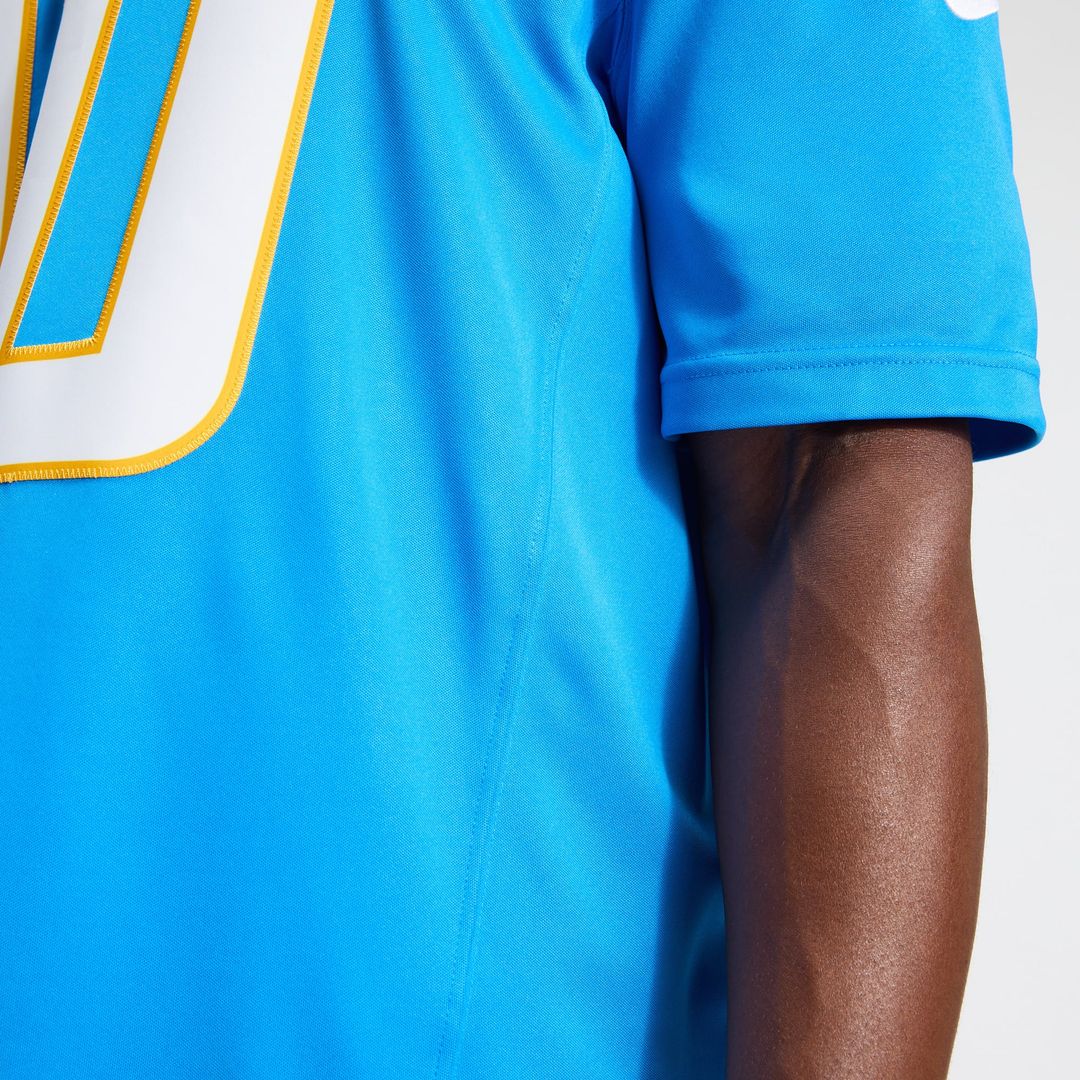 Justin Herbert Los Angeles Chargers Nike Navy Alternate Super Chargers Vapor F.U.S.E. Stitched Limited Jersey