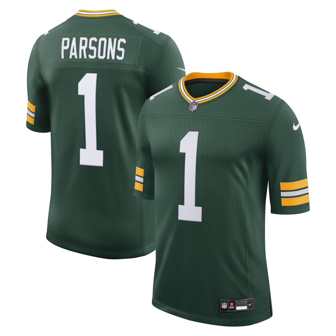 Micah Parsons Green Bay Packers Nike Green Vapor Untouchable Stitched Limited Jersey