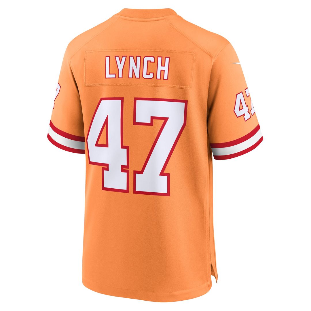 John Lynch Tampa Bay Buccaneers Nike Orange Throwback Game Jersey