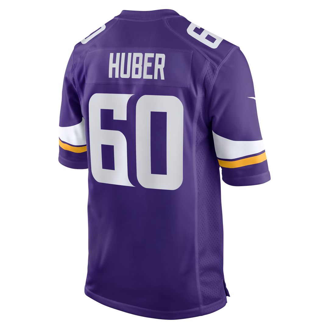 Joe Huber Minnesota Vikings Nike Purple Team Game Jersey