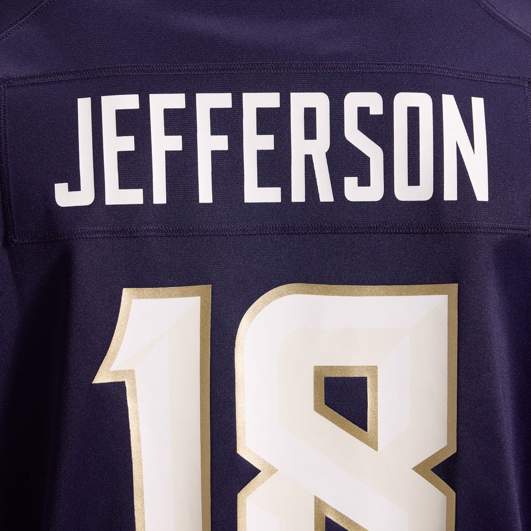 Justin Jefferson Minnesota Vikings Nike Purple 2026 Rivalries Collection Game Jersey