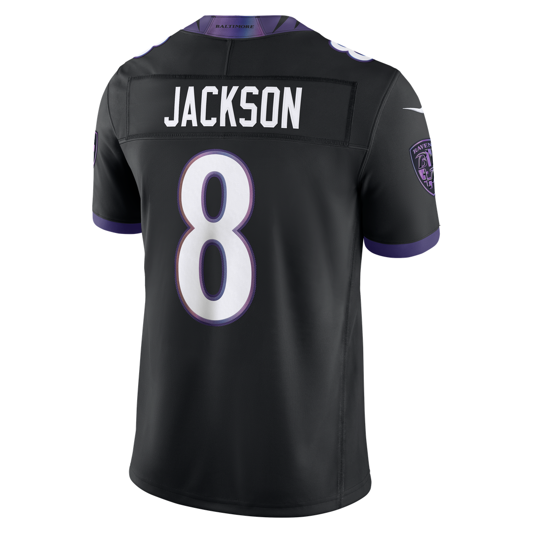 Lamar Jackson Baltimore Ravens Nike White Vapor F.U.S.E. Stitched Limited Jersey