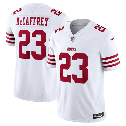 Christian McCaffrey San Francisco 49ers Nike White Vapor F.U.S.E. Limited Jersey