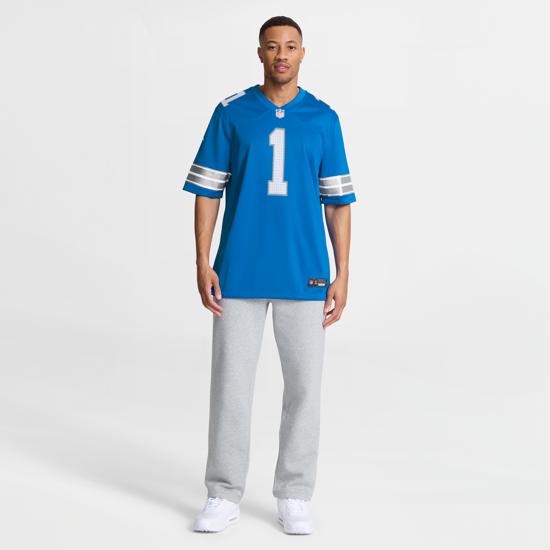 Jameson Williams Detroit Lions Nike Blue Game Player Jersey