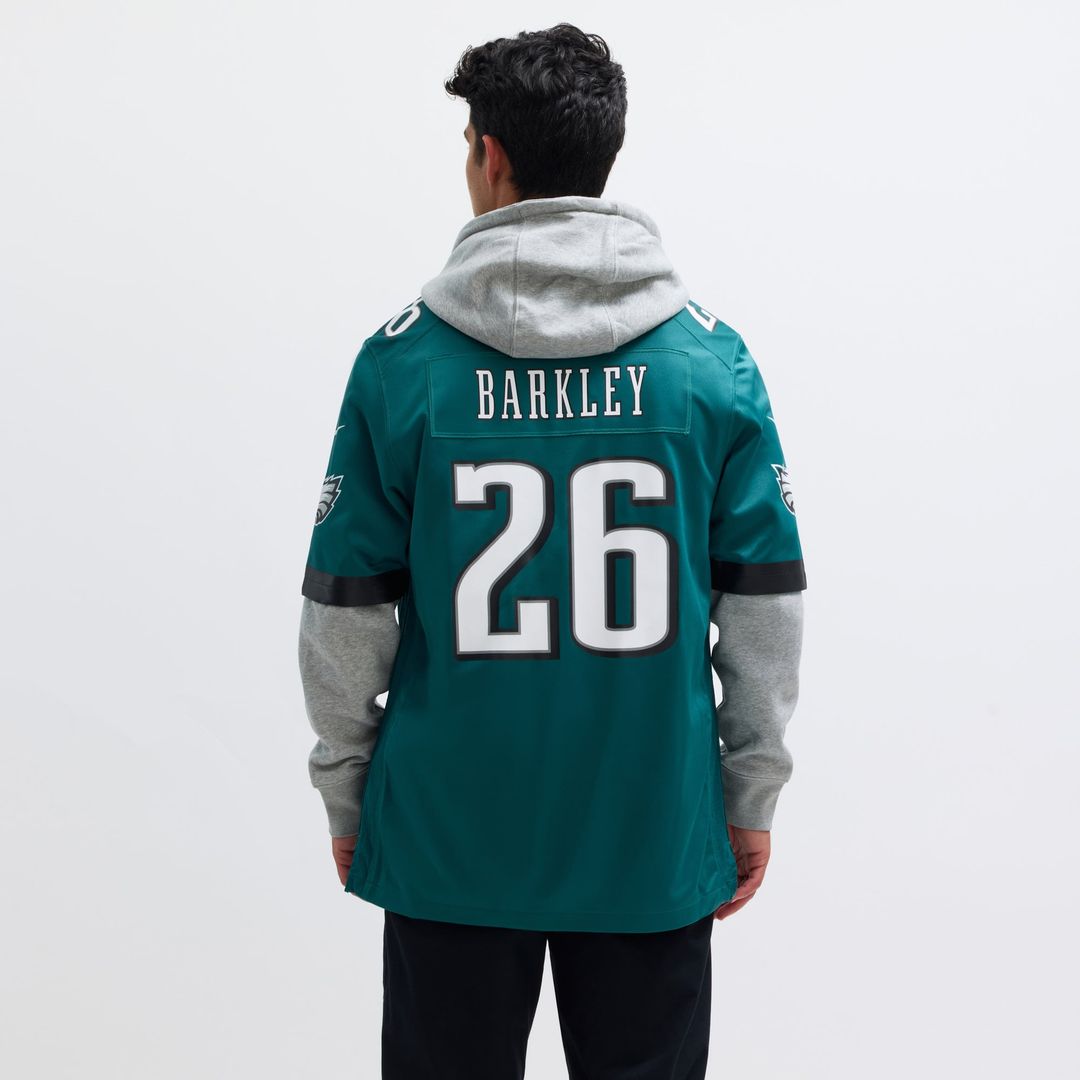 Saquon Barkley Philadelphia Eagles Nike Midnight Green Game Player Jersey