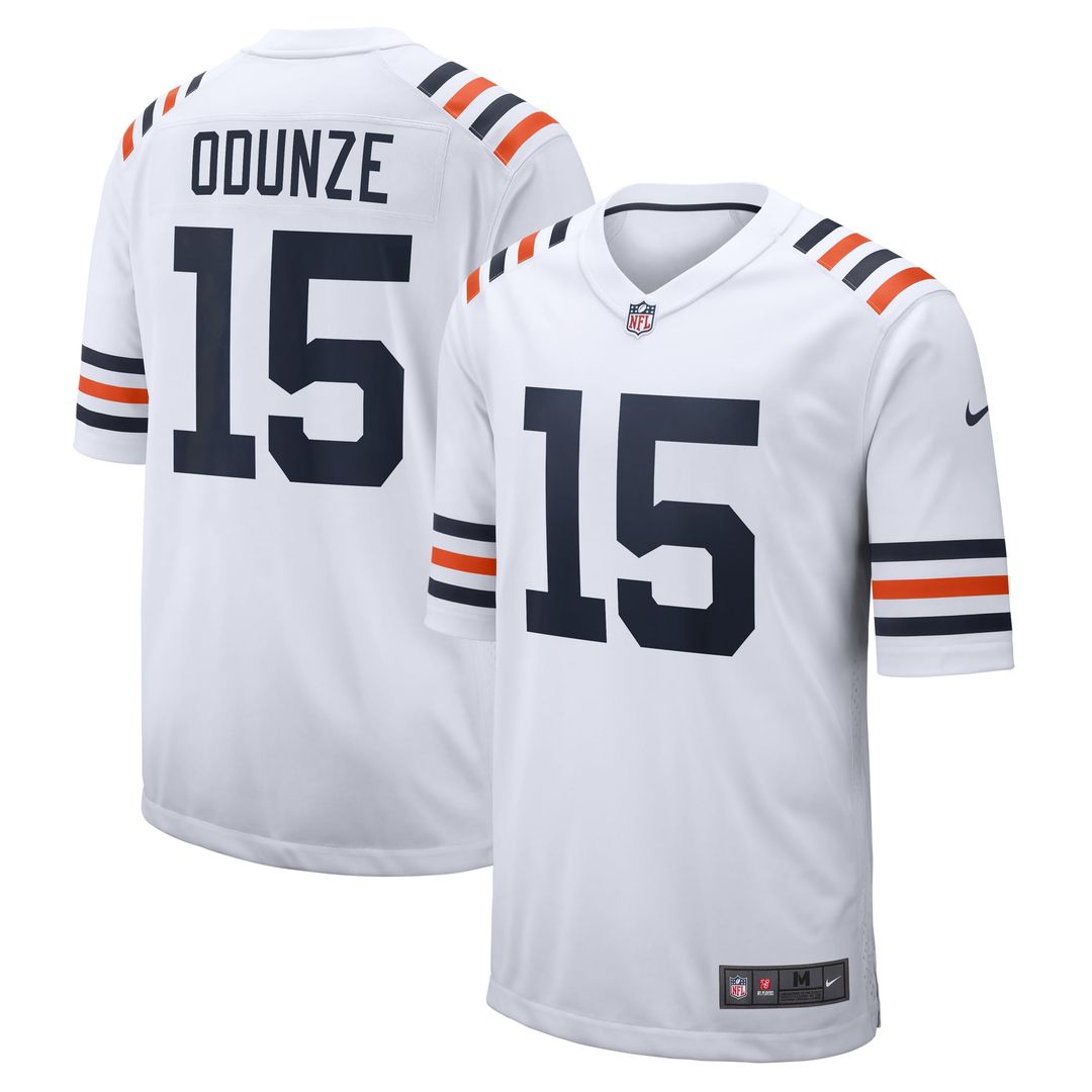 Rome Odunze Chicago Bears Nike White Alternate Game Jersey