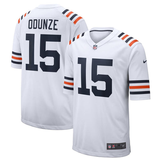 Rome Odunze Chicago Bears Nike White Alternate Game Jersey