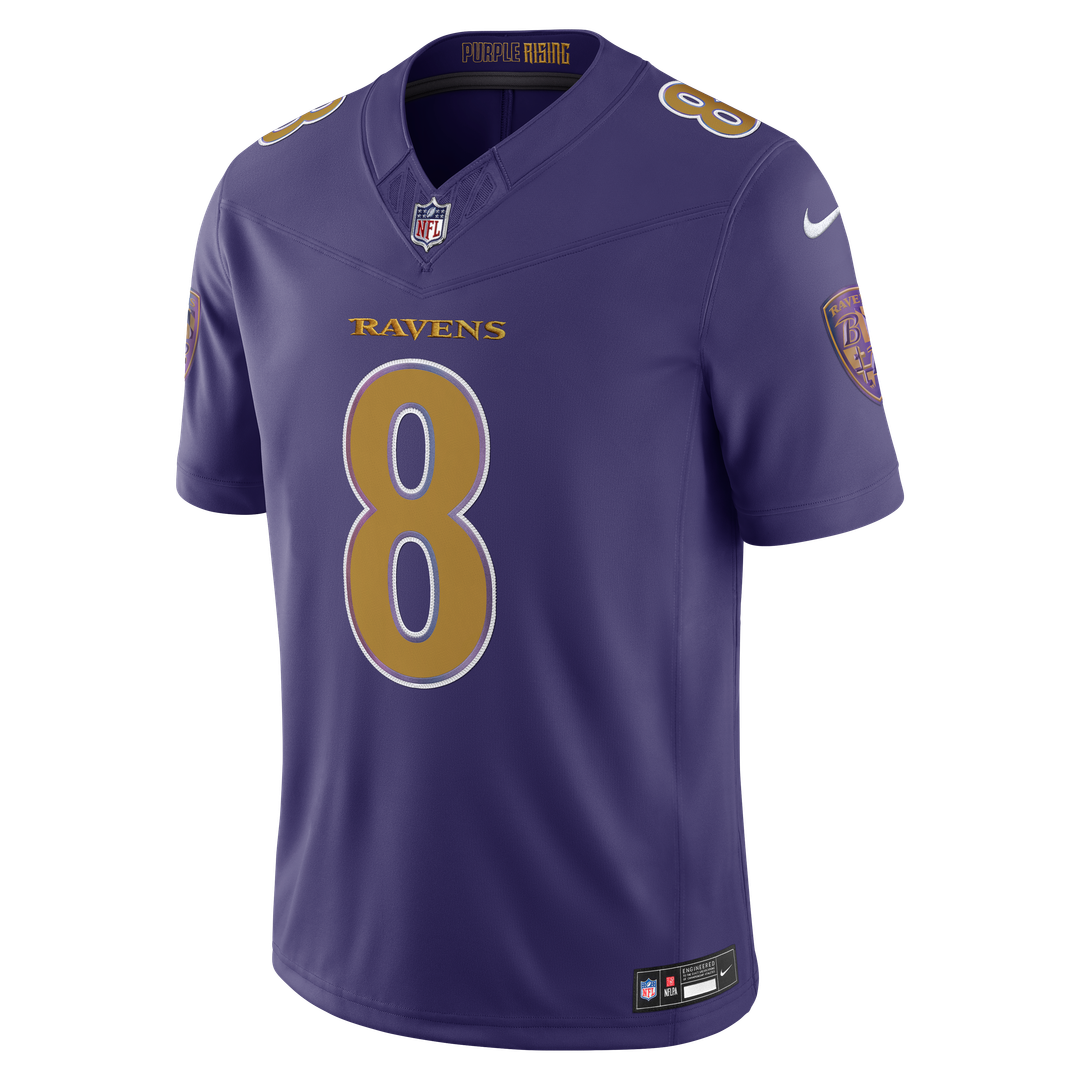Lamar Jackson Baltimore Ravens Nike Purple Alternate Vapor F.U.S.E. Stitched Limited Jersey