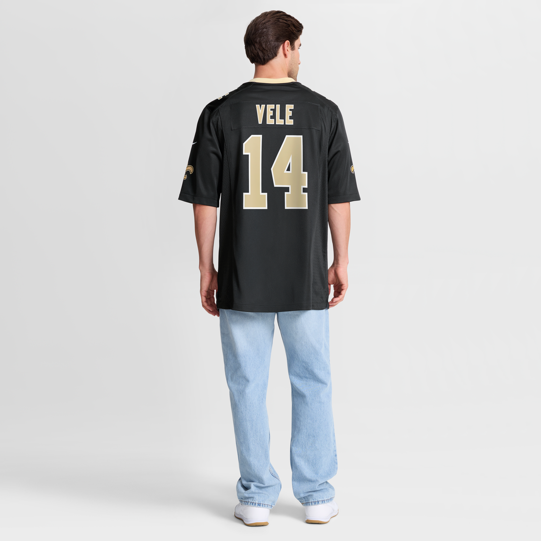 Devaughn Vele New Orleans Saints Nike Black Team Game Jersey