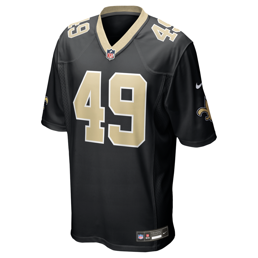 Zach Wood New Orleans Saints Nike Black Game Jersey
