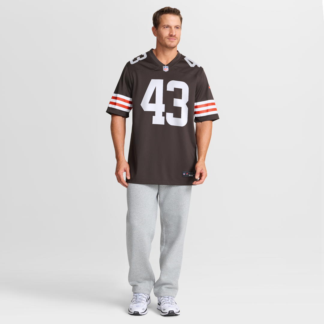 Mohamoud Diabate Cleveland Browns Nike Brown Team Game Jersey
