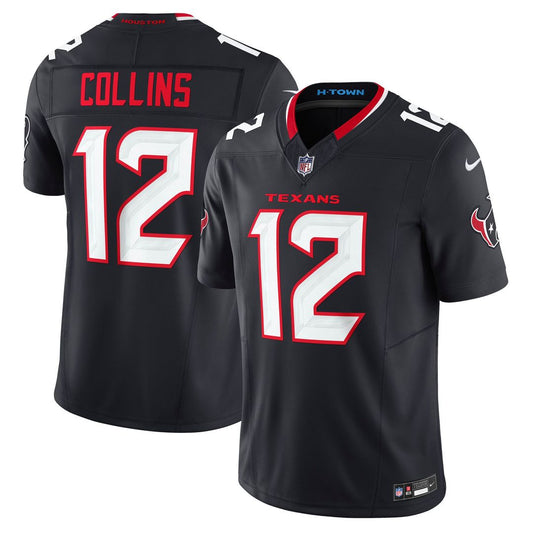 Nico Collins Houston Texans Nike Navy Team Vapor F.U.S.E. Limited Jersey