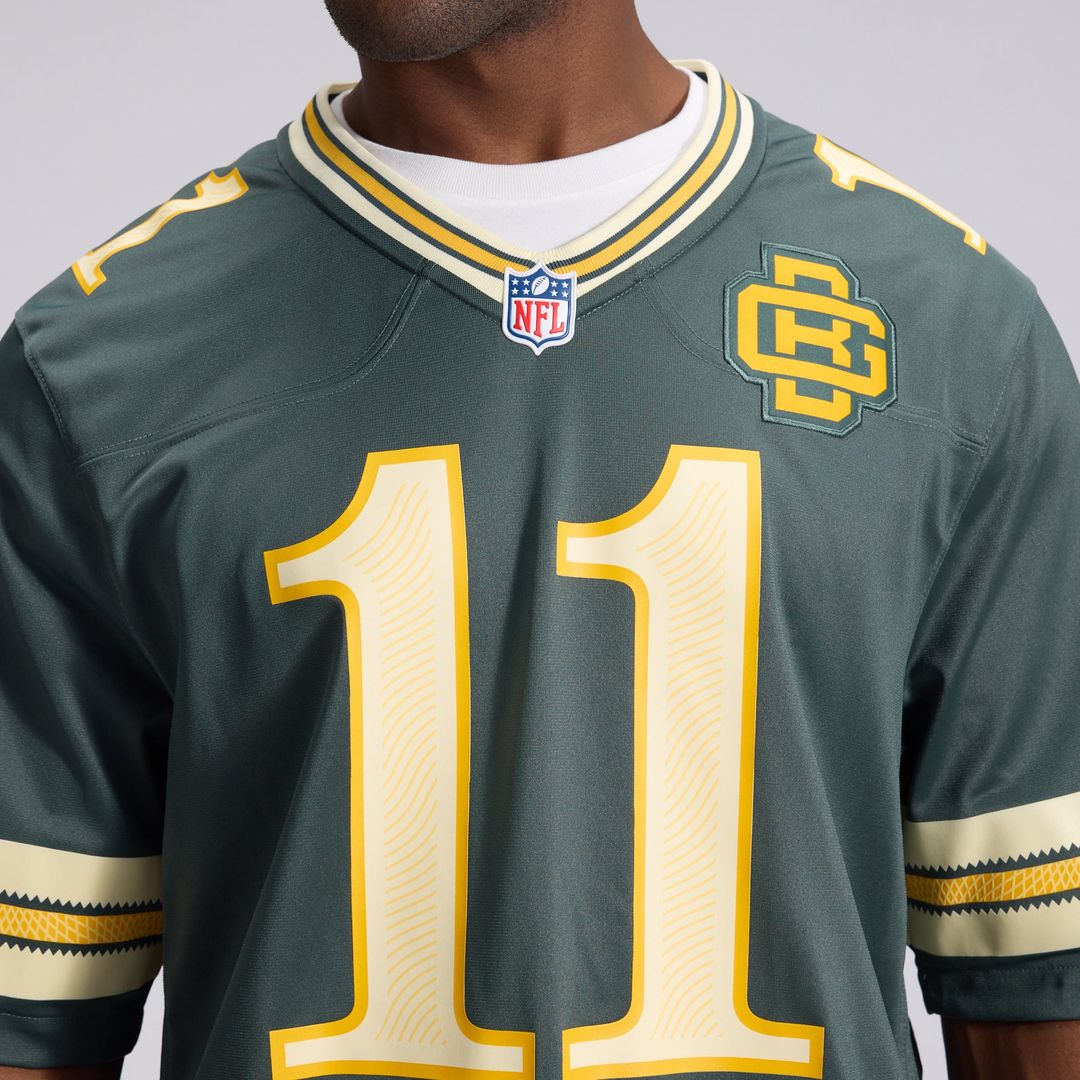 Jayden Reed Green Bay Packers Nike Green 2026 Rivalries Collection Game Jersey