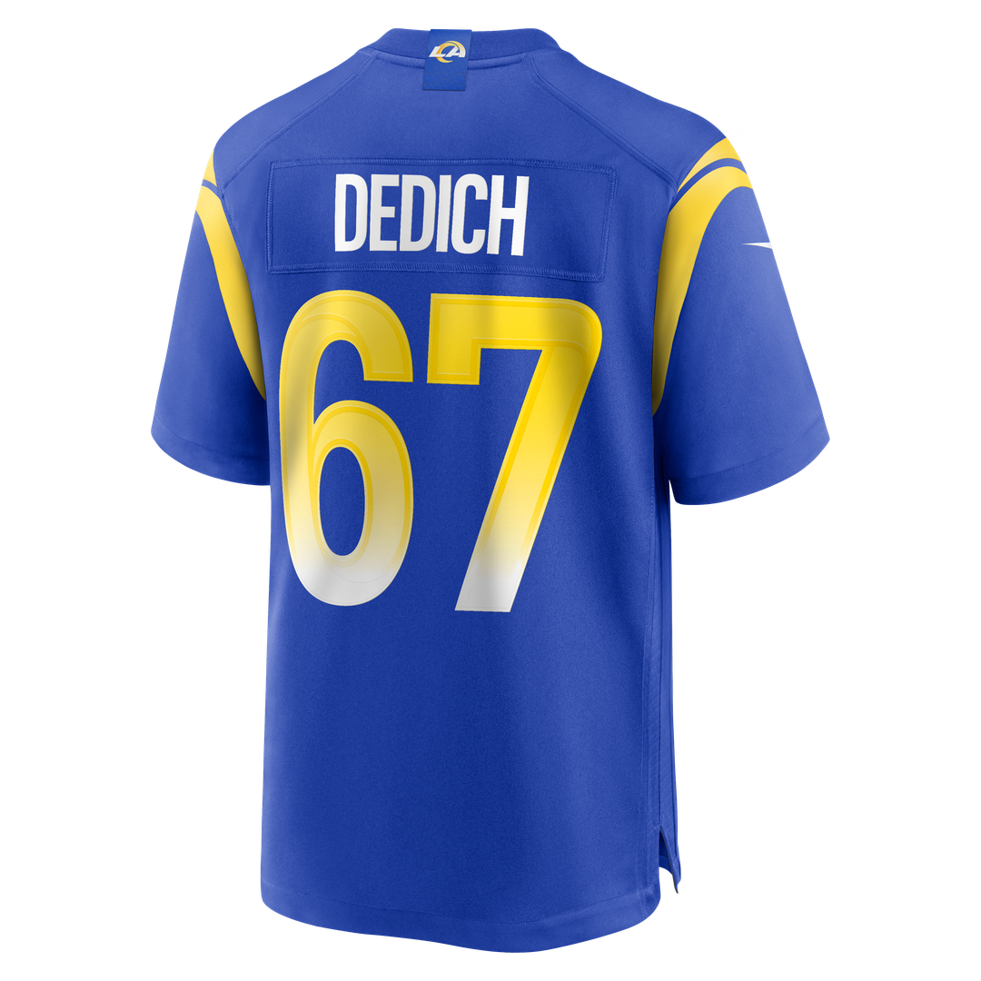 Justin Dedich Los Angeles Rams Nike Royal Game Jersey
