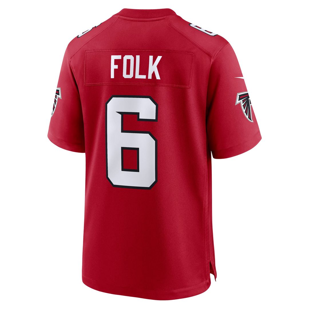 Nick Folk Atlanta Falcons Nike Red Team Game Jersey