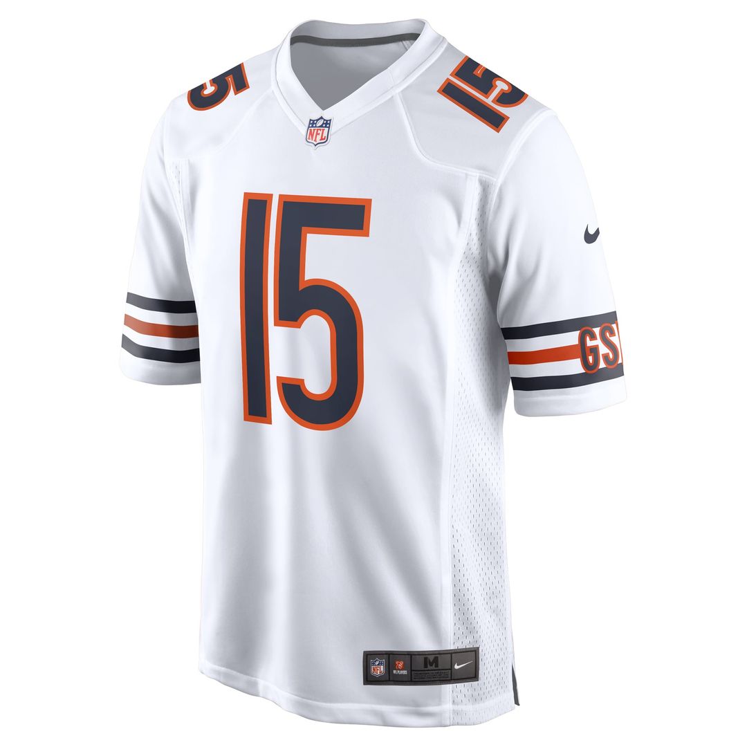 Rome Odunze Chicago Bears Nike White Game Jersey