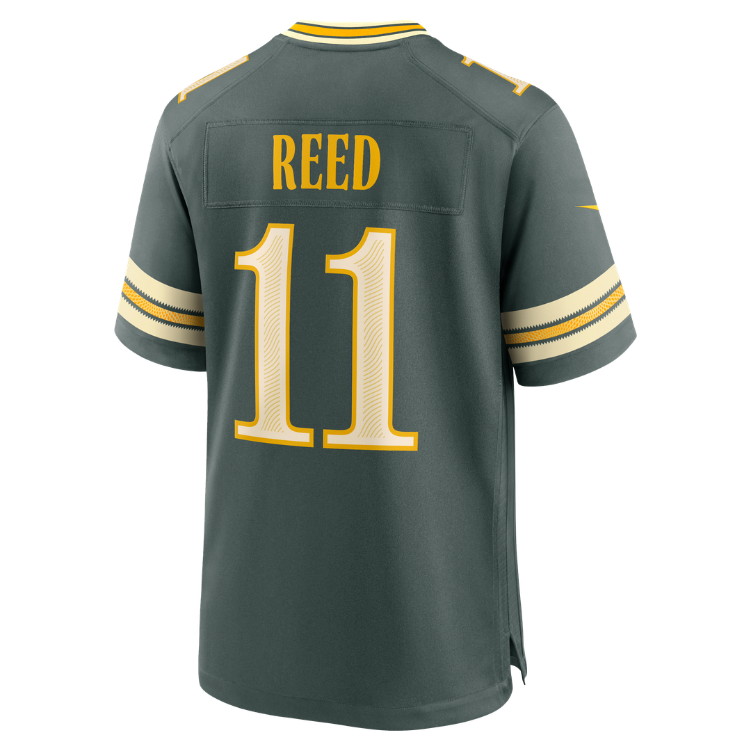 Jayden Reed Green Bay Packers Nike Green 2026 Rivalries Collection Game Jersey
