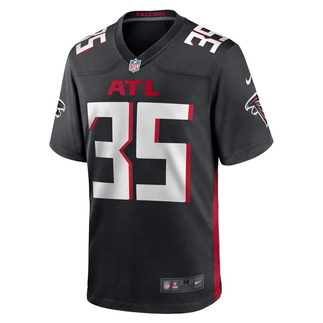 Natrone Brooks Atlanta Falcons Nike Black Team Game Jersey