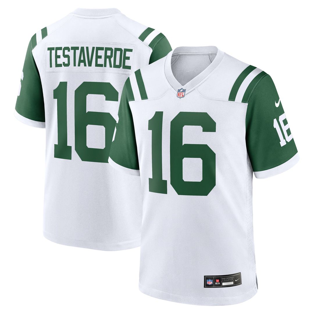 Vinny Testaverde New York Jets Nike White Retired Player Alternate Game Jersey