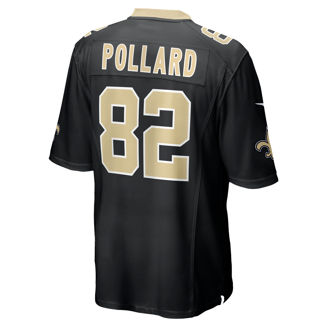 Bob Pollard New Orleans Saints Nike Black Game Retired Player Jersey