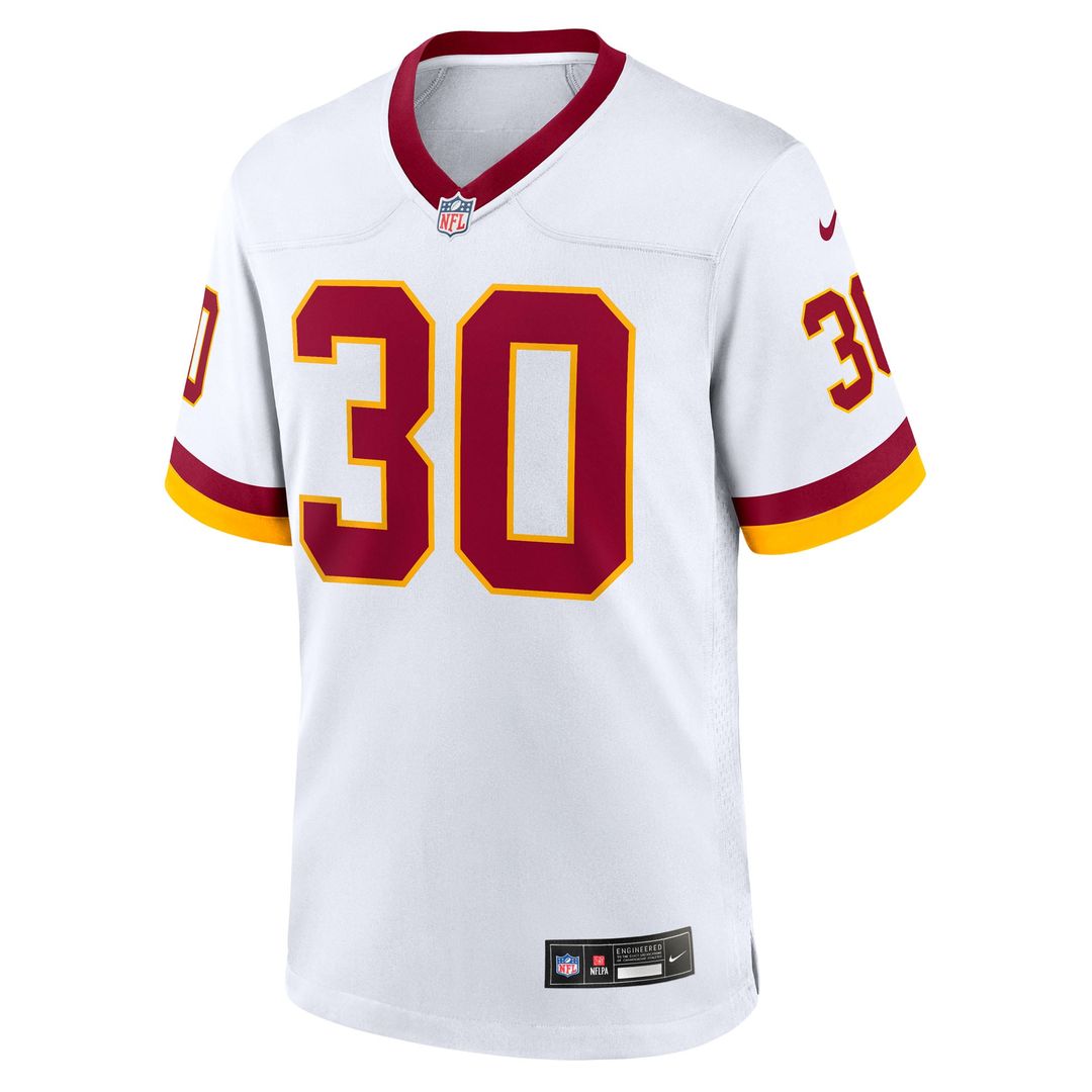 Washington Commanders Austin Ekeler Nike White Game Super Bowl Era Jersey