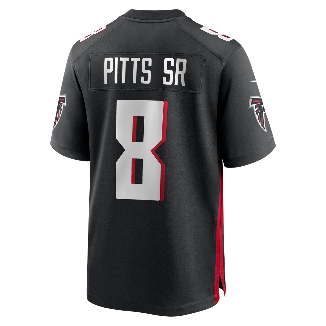 Kyle Pitts Sr. Atlanta Falcons Nike Black Team Game Jersey