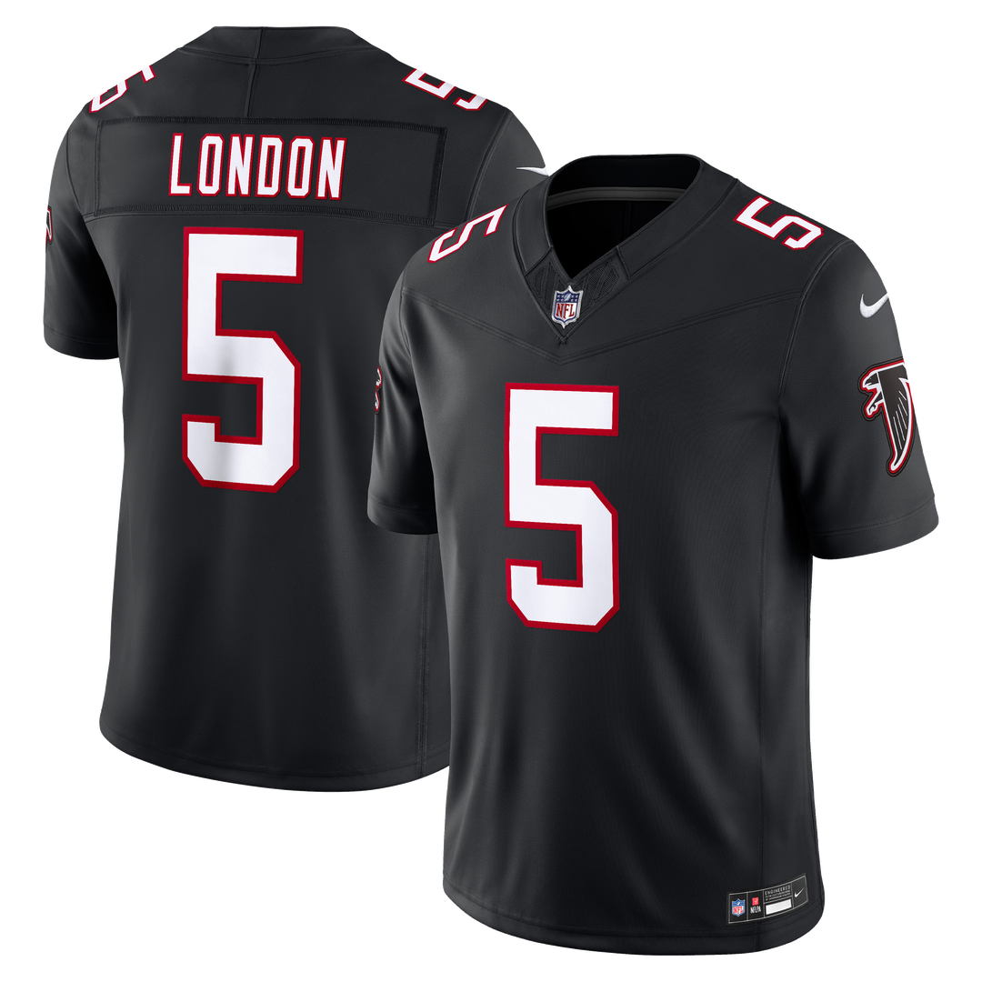 Drake London Atlanta Falcons Nike Black Alternate Throwback Vapor F.U.S.E. Stitched Limited Jersey