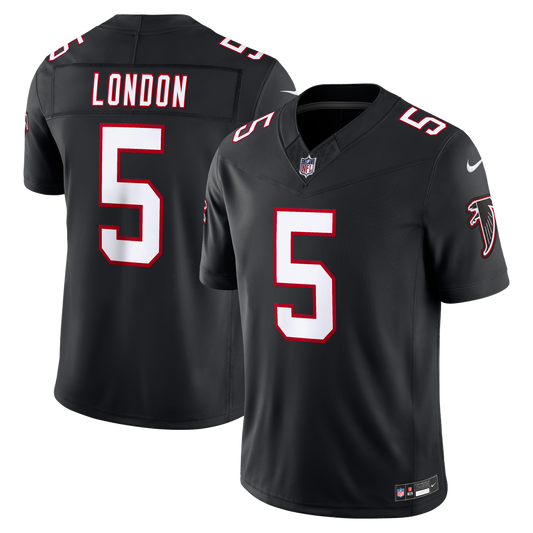 Drake London Atlanta Falcons Nike Black Alternate Throwback Vapor F.U.S.E. Stitched Limited Jersey