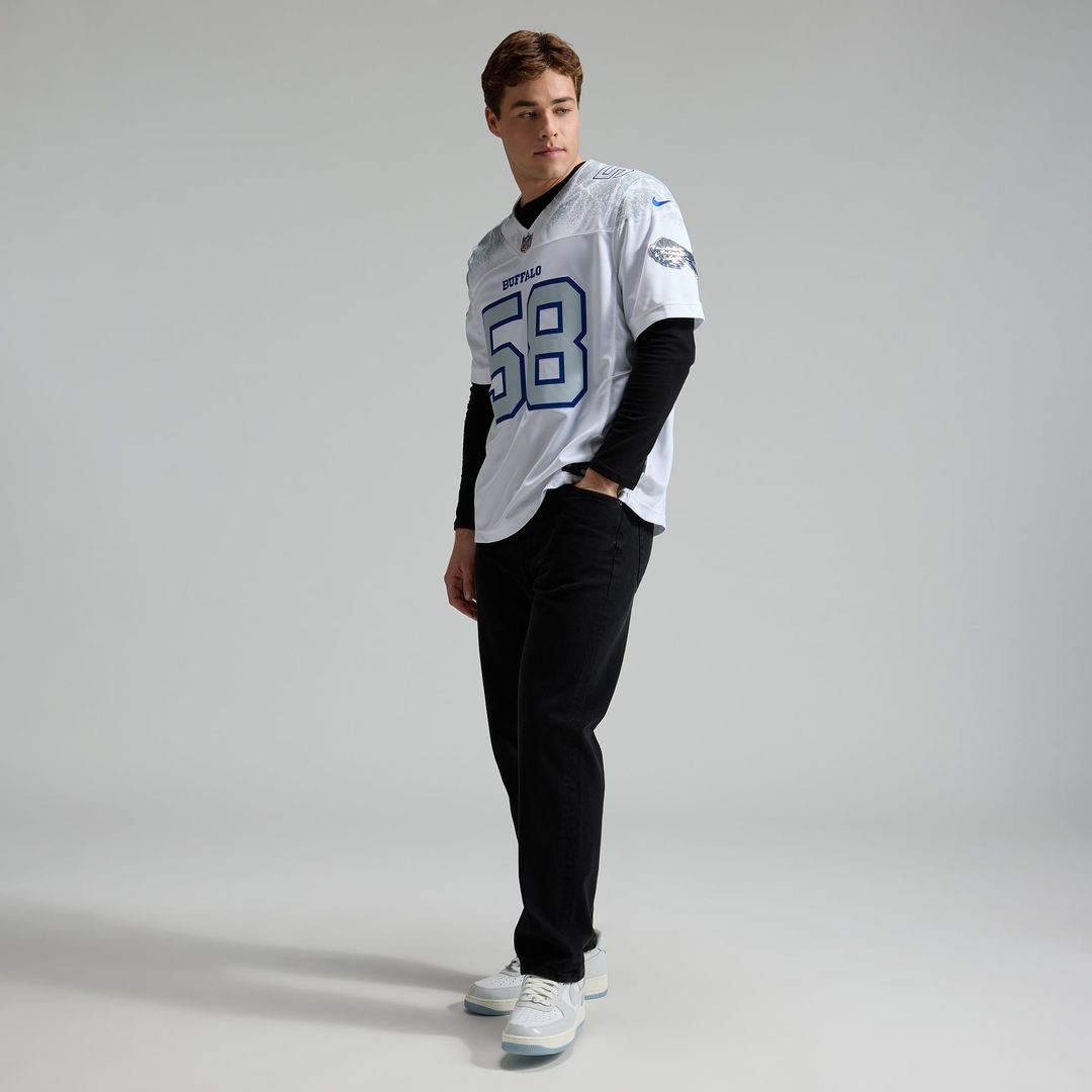 Matt Milano Buffalo Bills Nike White Rivalries Collection Stitched Limited Jersey