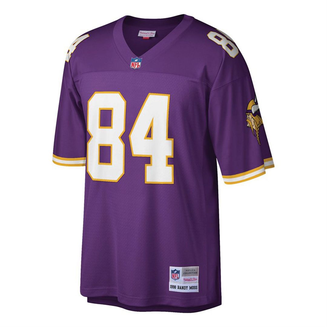 Randy Moss Minnesota Vikings Mitchell & Ness Purple Big & Tall 1998 Retired Player Replica Jersey