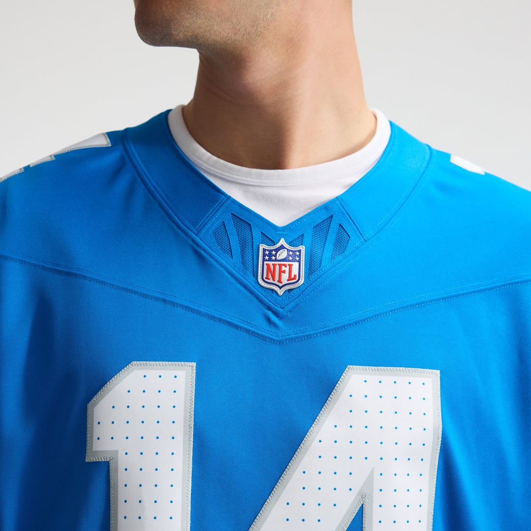 Amon-Ra St. Brown Detroit Lions Nike Blue Team Vapor F.U.S.E. Stitched Limited Jersey
