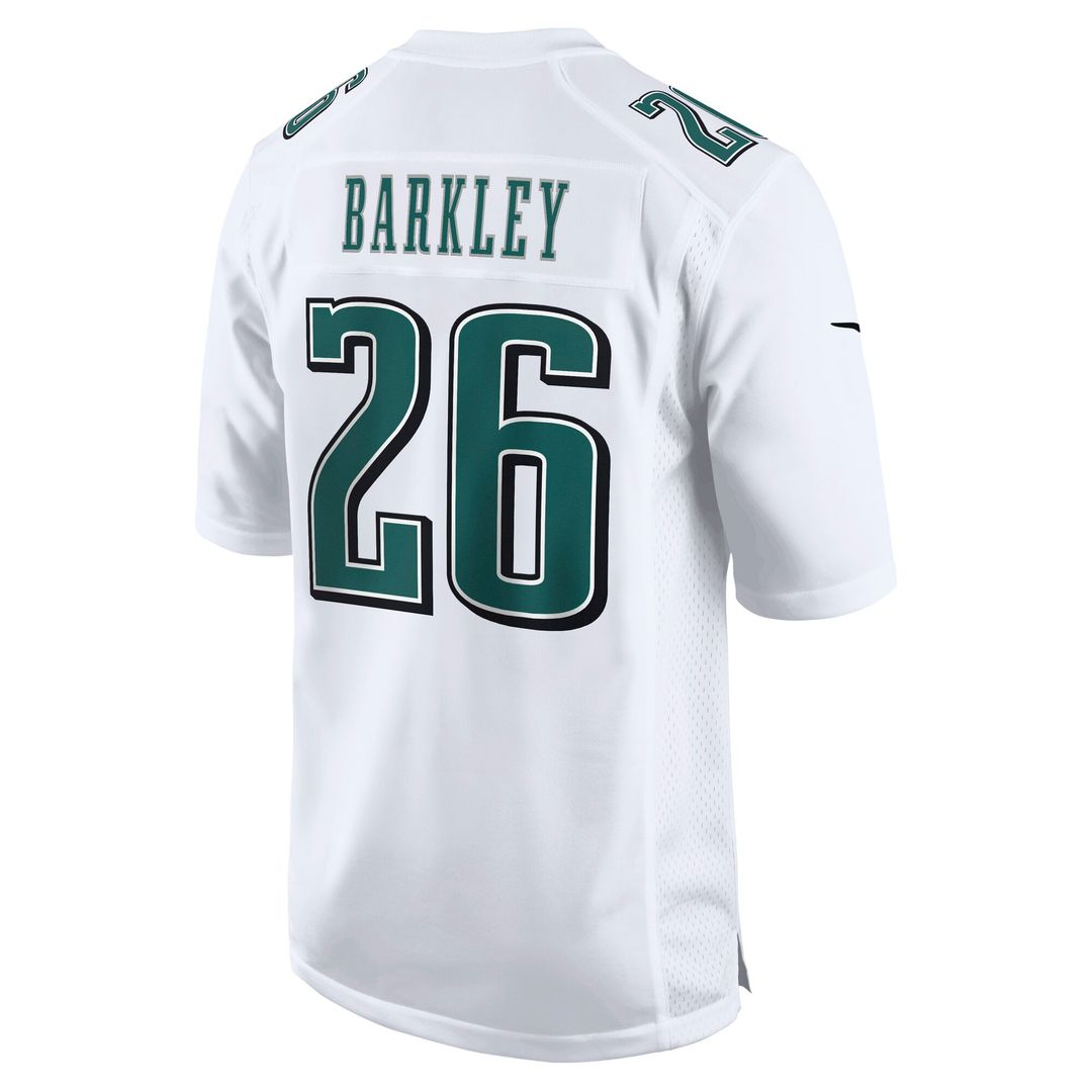 Saquon Barkley Philadelphia Eagles Nike Tundra White Fashion Game Jersey