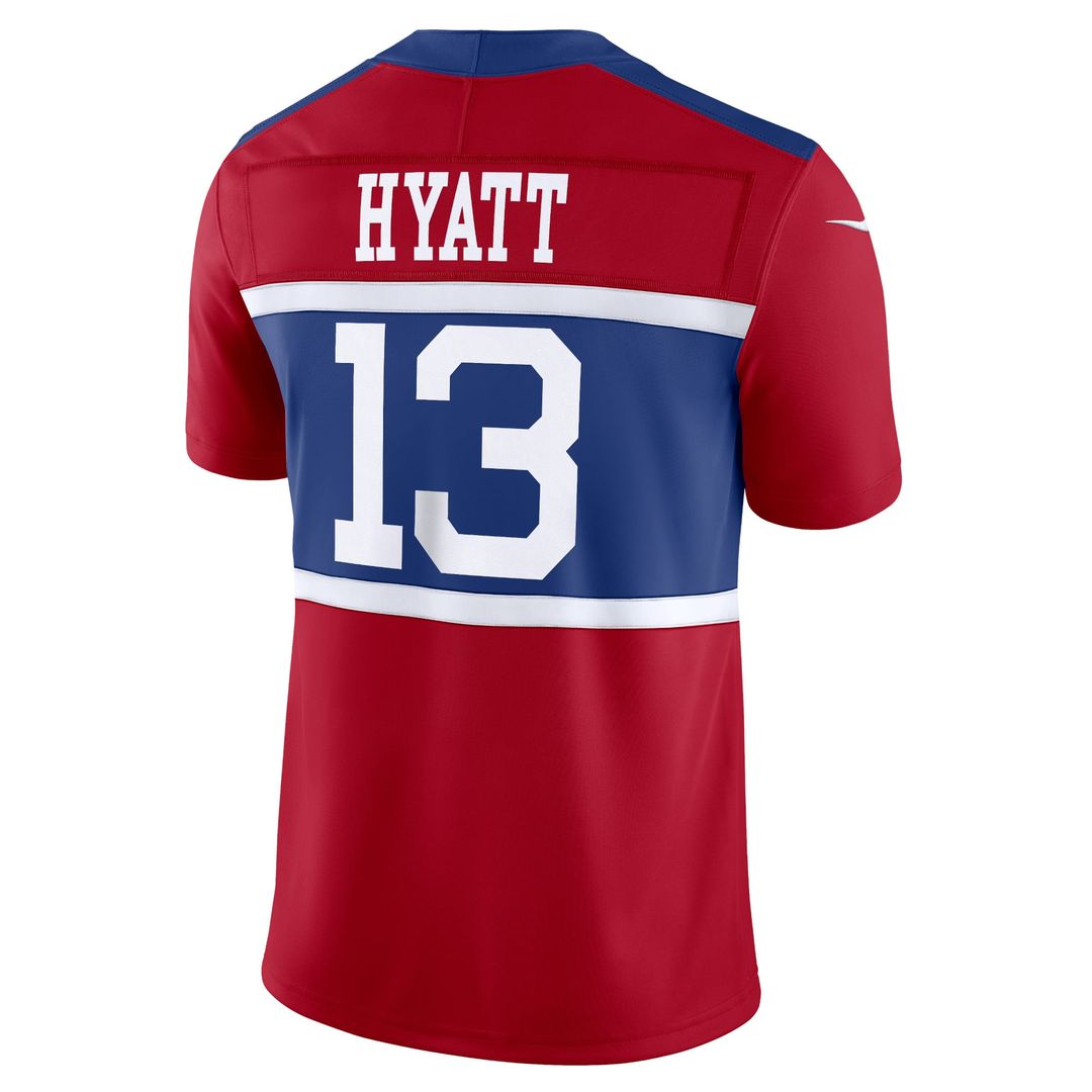Jalin Hyatt New York Giants Nike Century Red Alternate Vapor F.U.S.E. Limited Jersey