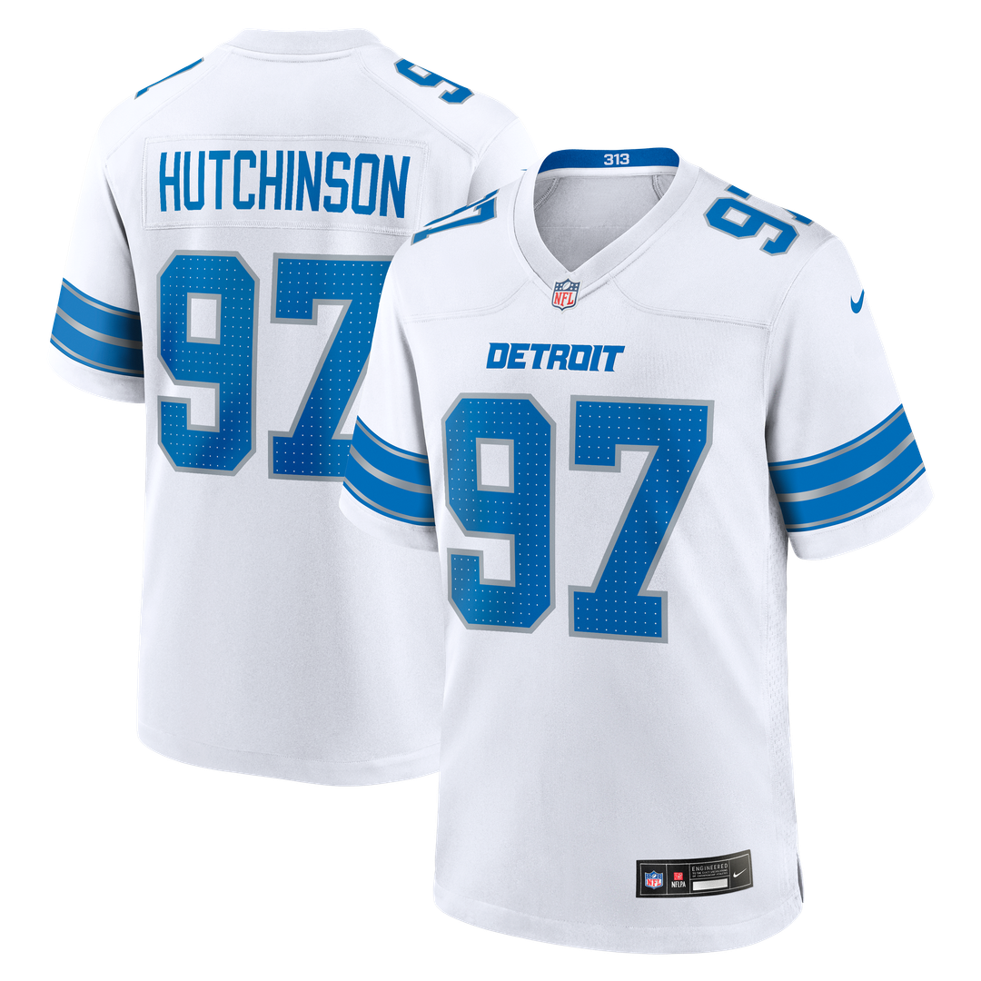 Aidan Hutchinson Detroit Lions Nike White Game Jersey