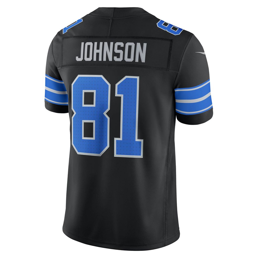 Calvin Johnson Detroit Lions Nike Blue Vapor F.U.S.E. Stitched Retired Limited Jersey