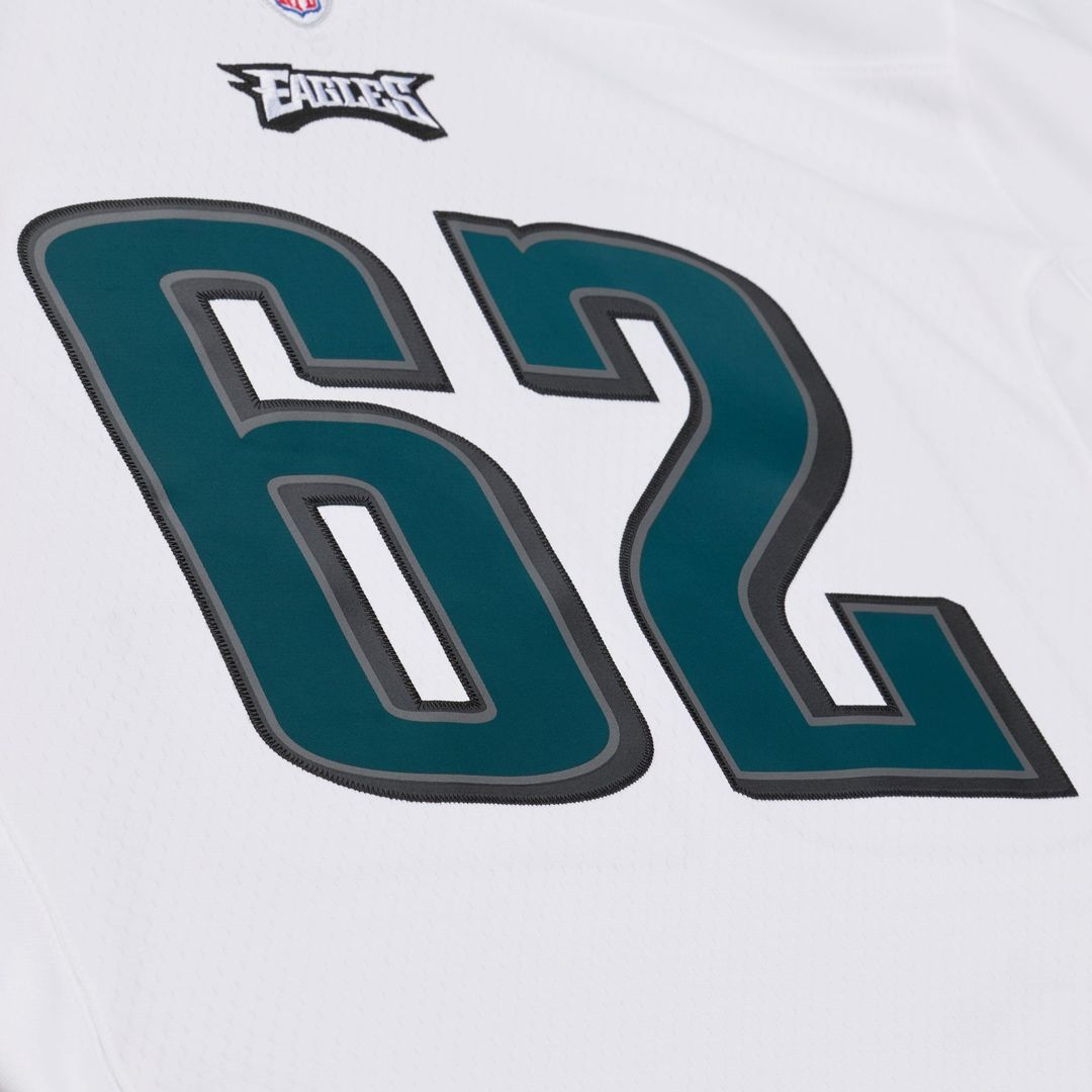 Jason Kelce Philadelphia Eagles Mitchell & Ness White Big & Tall 2011 Legacy Replica Player Jersey