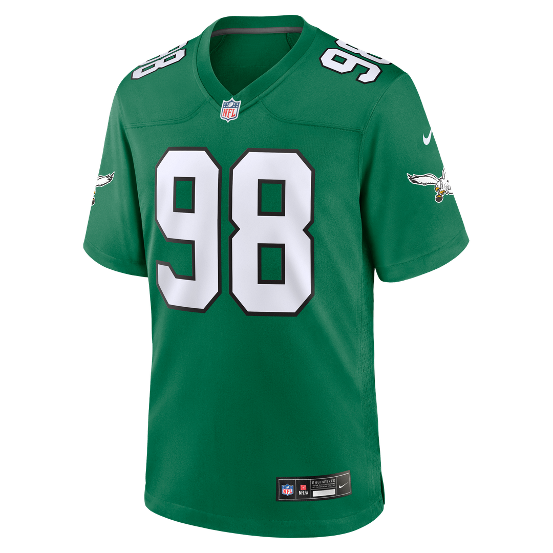 Jalen Carter Philadelphia Eagles Nike Midnight Green Team Game Jersey