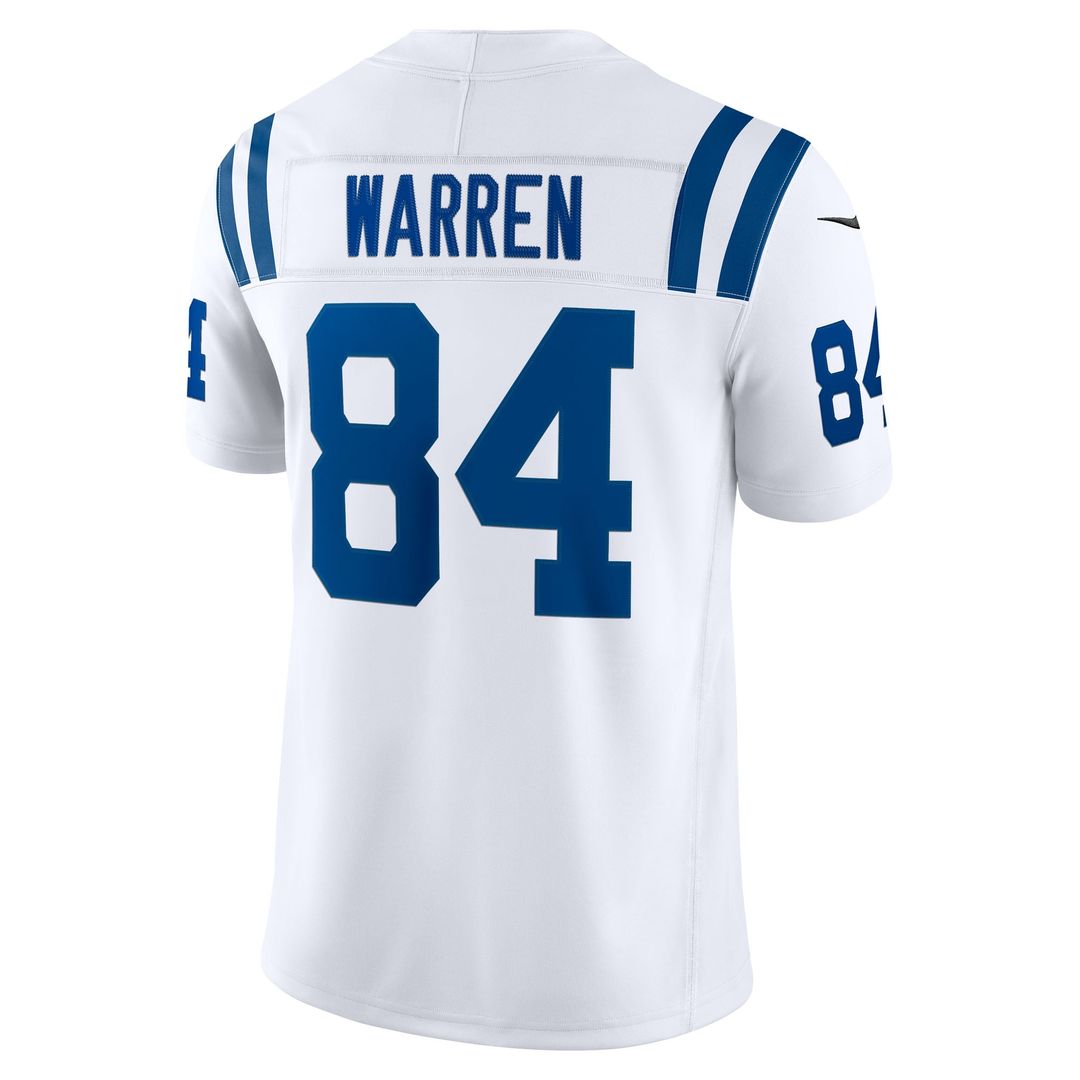 Tyler Warren Indianapolis Colts Nike White Vapor F.U.S.E. Stitched Limited Jersey