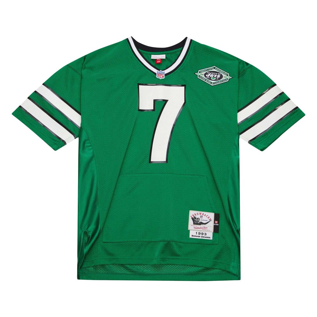 Boomer Esiason New York Jets Mitchell & Ness Kelly Green 1993 Authentic Throwback Retired Player Pocket Jersey
