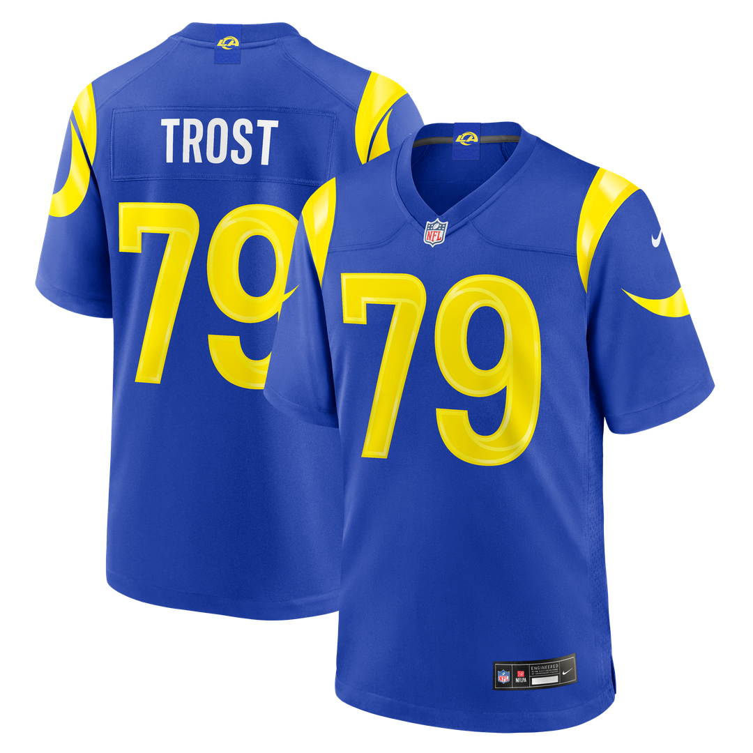 Keagen Trost Los Angeles Rams Nike Royal Team Game Jersey