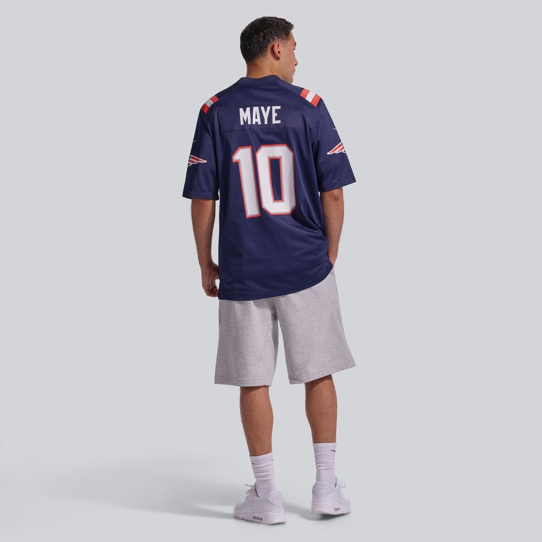 Drake Maye New England Patriots Nike White Player Game Jersey
