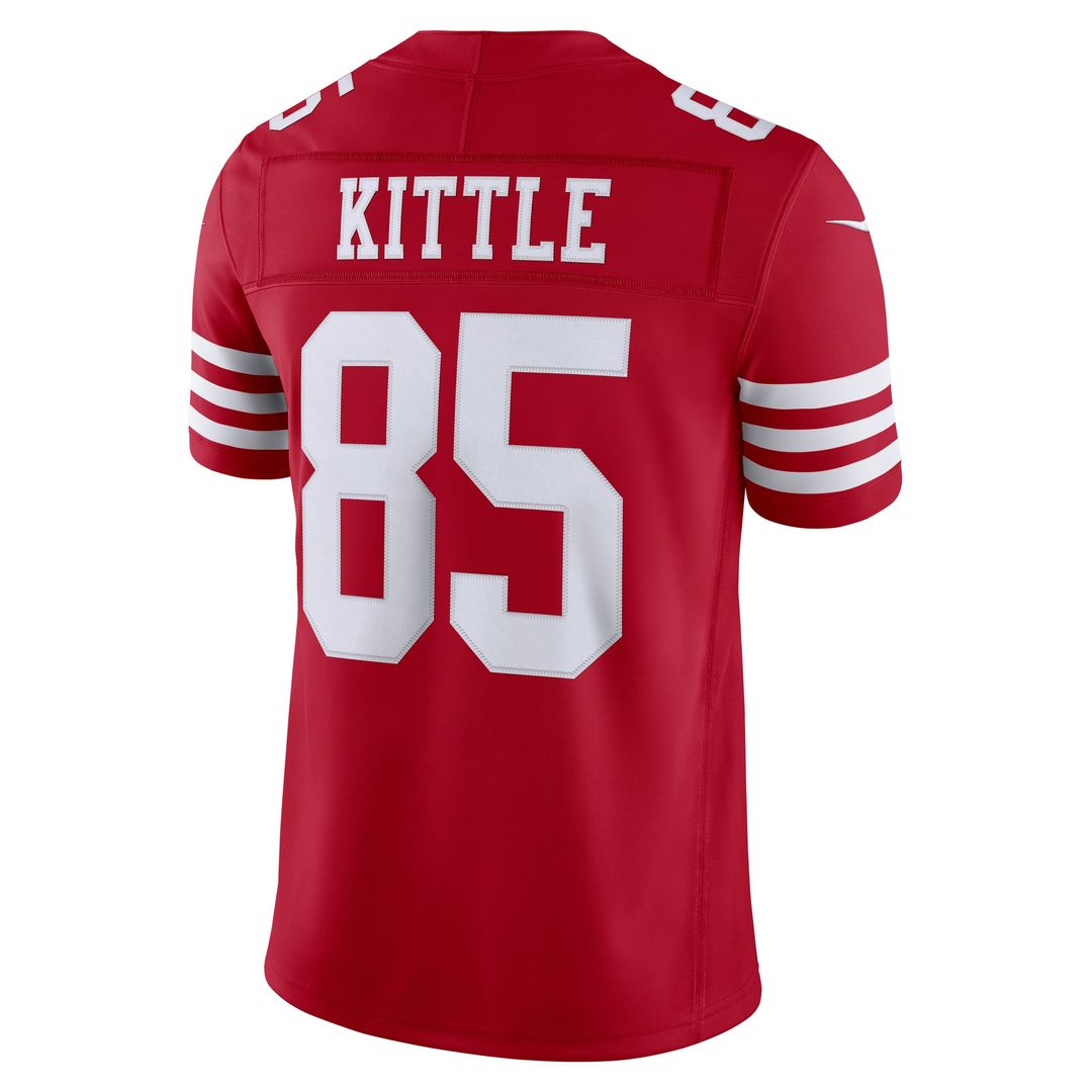 George Kittle San Francisco 49ers Nike Scarlet Team Vapor F.U.S.E. Stitched Limited Jersey